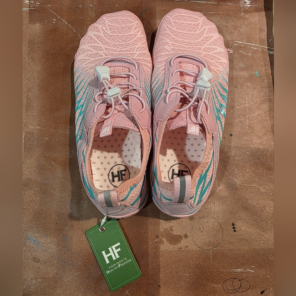 Hike Footwear Pink and Blue Athletic Shoes, Size 40